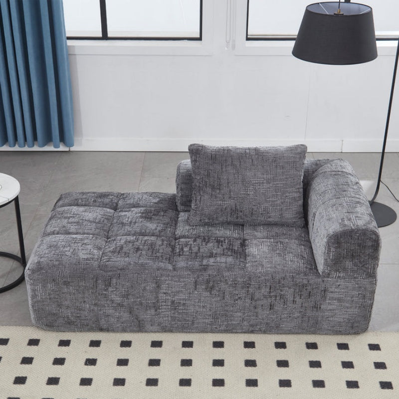 UNITED WE WIN Chenille Loveseat Sofa,Minimalist Modular Couches Sleeper for Living Room Bedroom Apartment Lounge-海智集-Default-