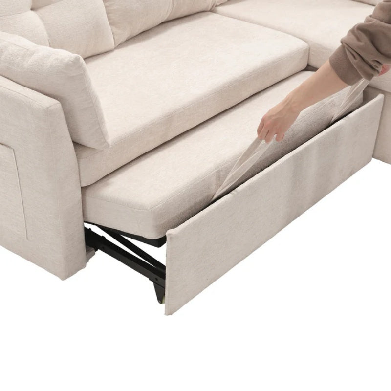 UNITED WE WIN-Furniture, modular L-shaped sofa, modular long sofa with reversible chaise lounge, Sofa bed, Sleeper sofa, modular sofa combination with storage seats.-海智集-Default-