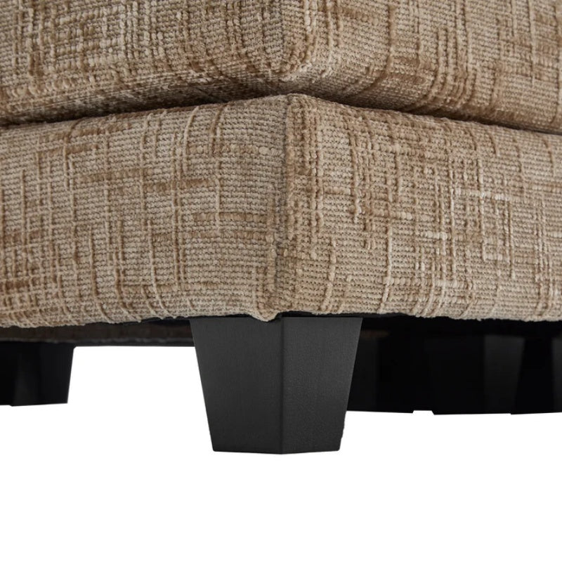 UNITED WE WIN Chenille fabric, solid construction, the overall structure of the sofa is stable, detachable armrests, two foot stools and two-seat sofa with side pockets-海智集-Default-