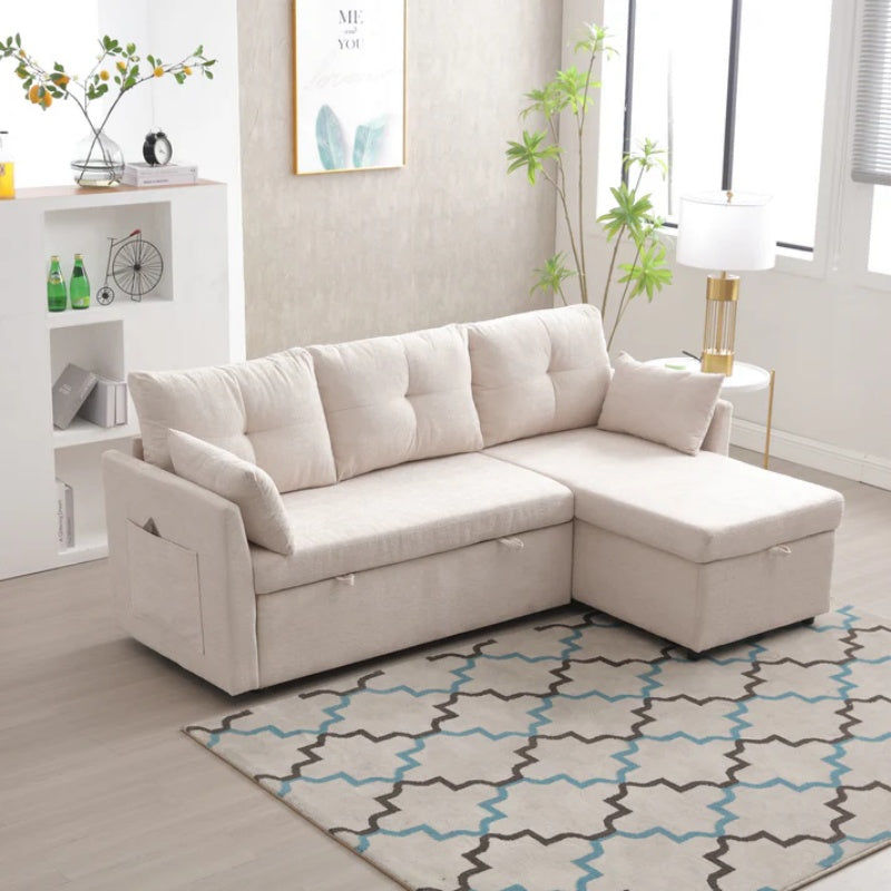 UNITED WE WIN-Furniture, modular L-shaped sofa, modular long sofa with reversible chaise lounge, Sofa bed, Sleeper sofa, modular sofa combination with storage seats.-海智集-Default-