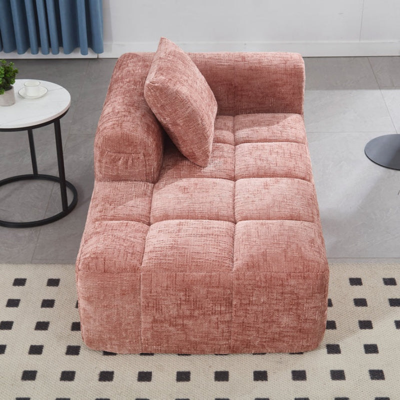 UNITED WE WIN Chenille Loveseat Sofa,Minimalist Modular Couches Sleeper for Living Room Bedroom Apartment Lounge-海智集-Default-