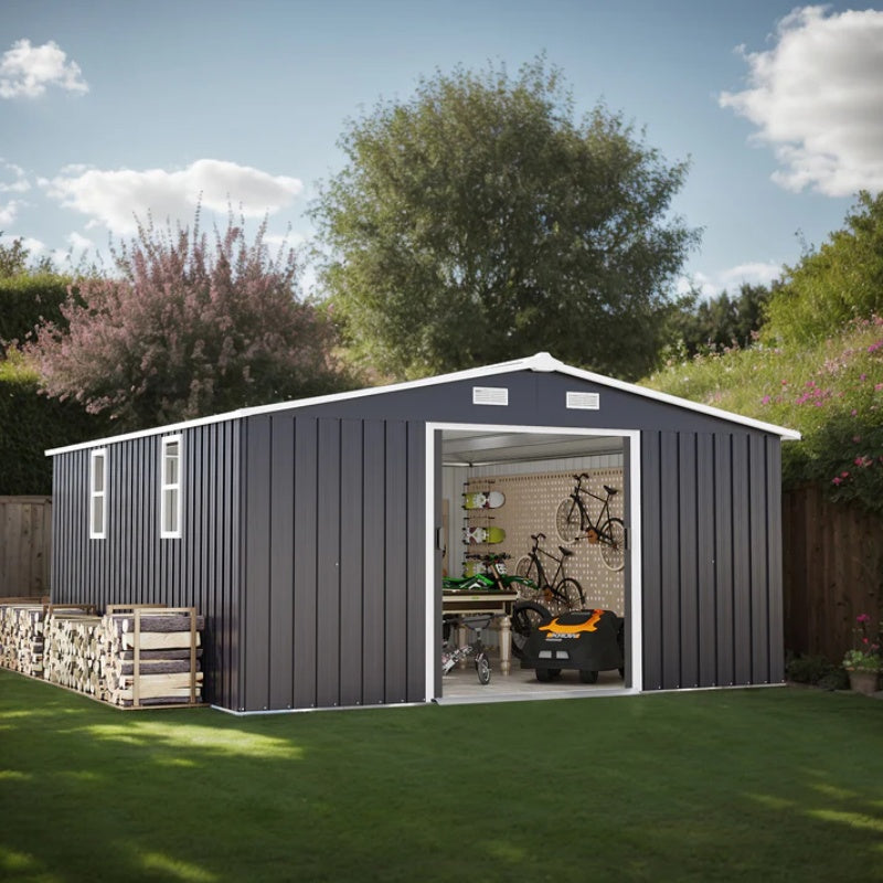 Campcraft 0.25mm color steel plate, surface protective film, Two daylight Windows, A practical and thoughtful gift,two colors can be freely selected storage sheds-海智集-Default-