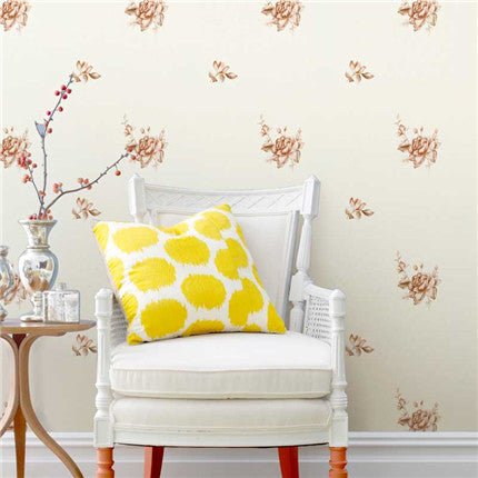 Backyard flowers Wallpaper: Interpreting the leisurely style of a European-style country bedroom-海智集-