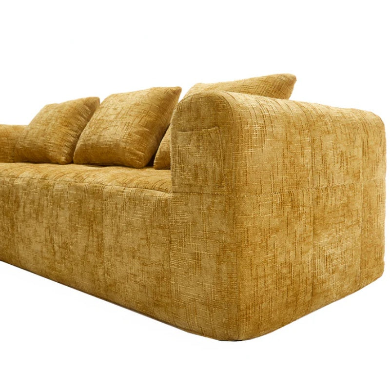 UNITED WE WIN 98.42-inch modular sectional sofa, modern modular L-shaped sofa with chaise longue, equipped with small side pockets and free of compression during installation.-海智集-Default-