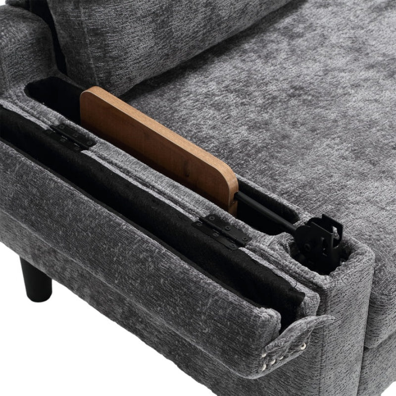 UNITED Sectional Sofa Reversible Sectional Sleeper Sectional Sofa with Storage Chaise-海智集-Default-