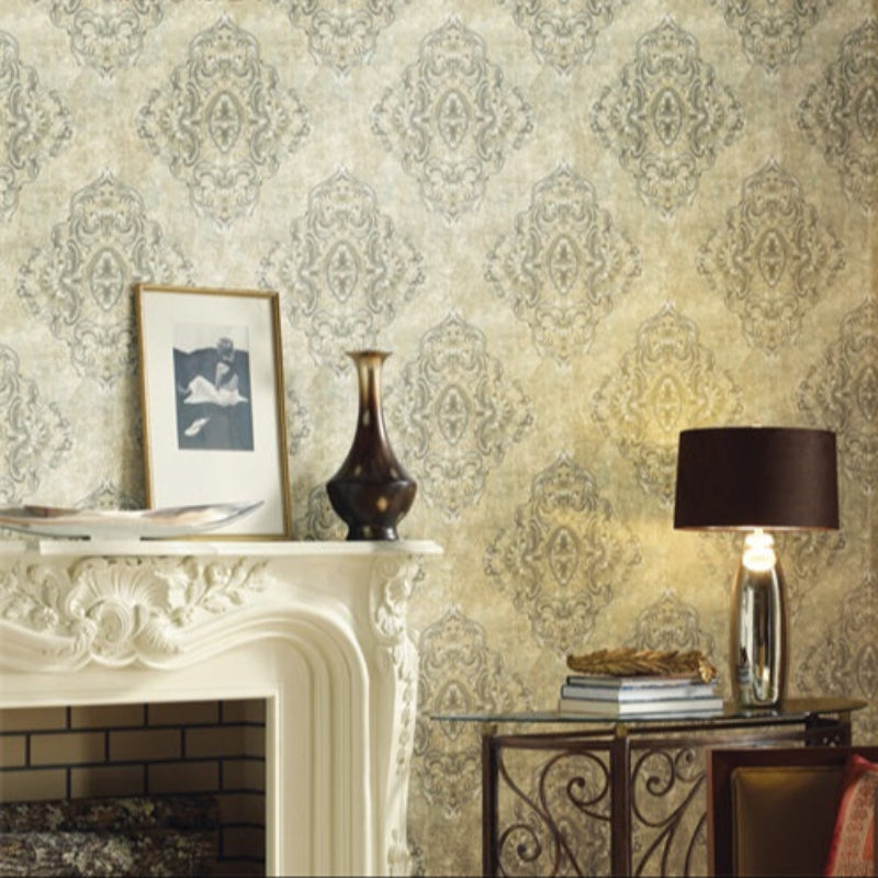The courtyard is brimming with passion Wallpaper: A romantic space created by embroidered wall fabric-海智集-