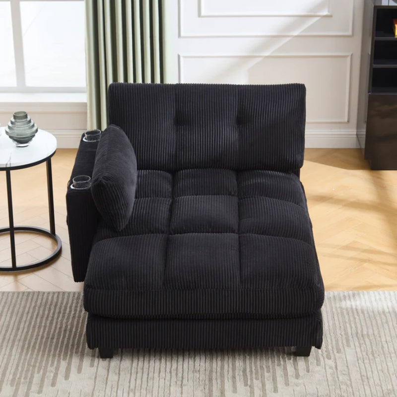 UNITED WE WIN Sleeper Sofa Couch Bed,Oversized Chaise Lounge Chair Cozy Cloud Couch-海智集-Default-