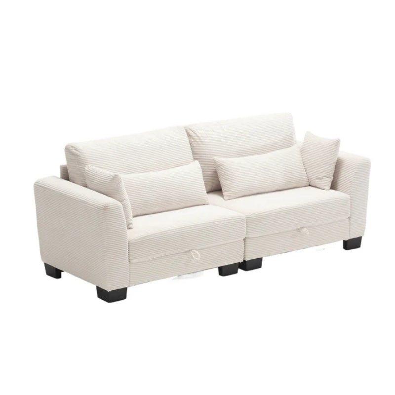 UNITED Modular Sectional Sofa L Shaped Modular Couch with Reversible Chaise Modular Sofa Sectional Couch with Storage Seats-海智集-Default-