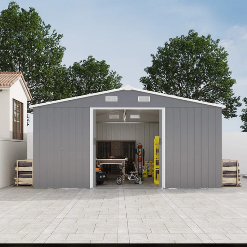 Campcraft 0.25mm color steel plate, surface protective film, Two daylight Windows, A practical and thoughtful gift,two colors can be freely selected storage sheds-海智集-Default-
