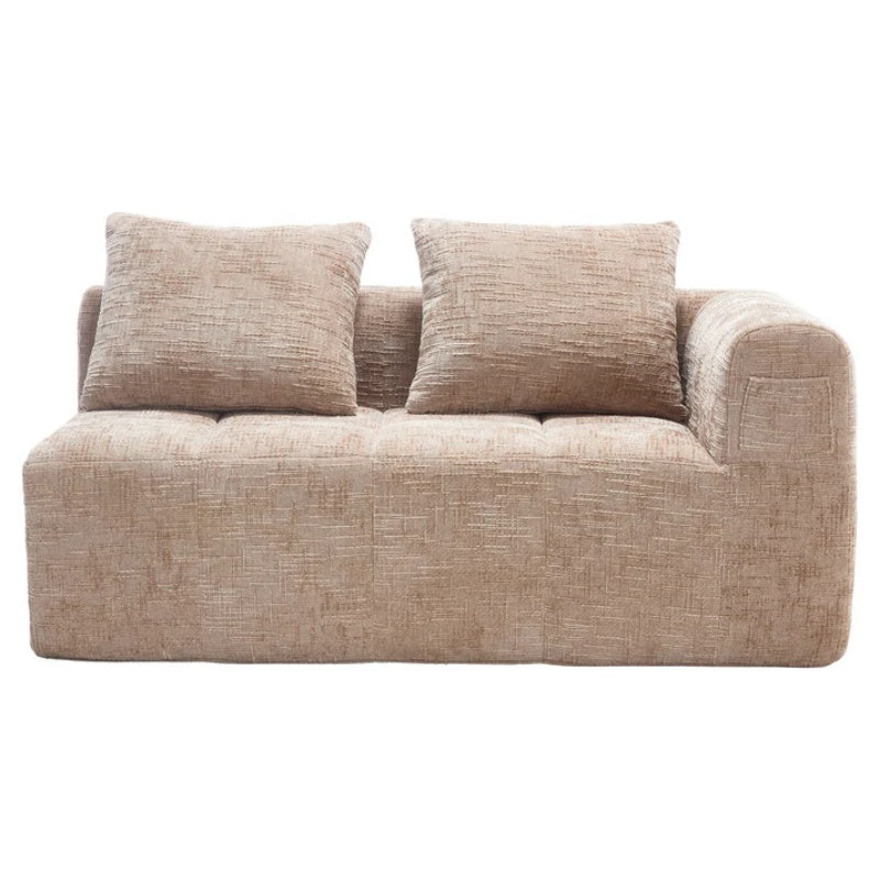 UNITED WE WIN Chenille Loveseat Sofa,Minimalist Modular Couches Sleeper for Living Room Bedroom Apartment Lounge-海智集-Default-