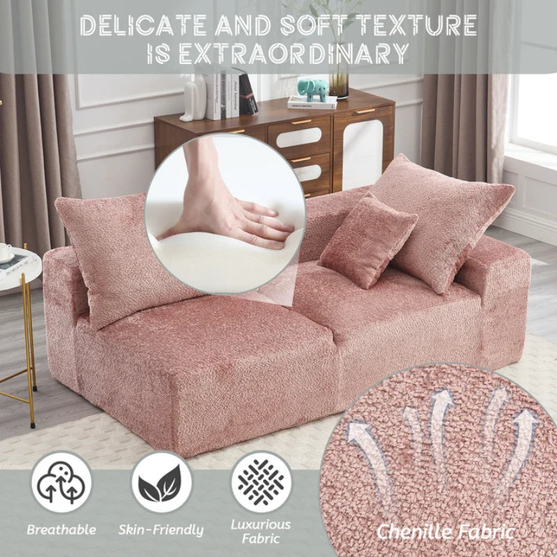 UNITED WE WIN Exquisite fabric technology, intimate two-person design, lazy leisure sitting, free combination of flexible and changeable, a wide range of scene applicability of the sofa-海智集-Default-