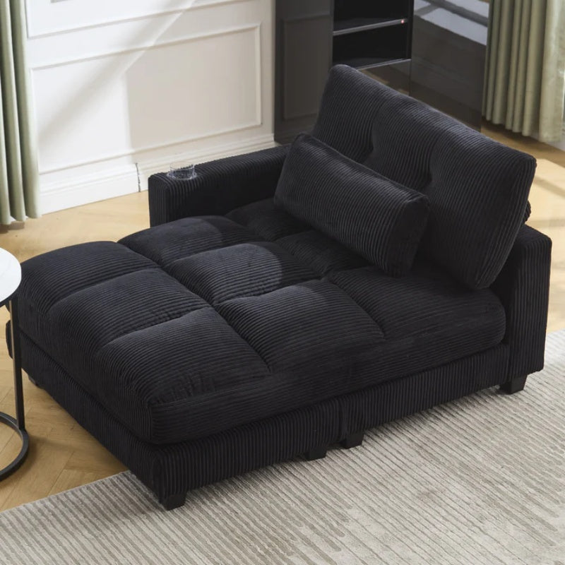 UNITED WE WIN Sleeper Sofa Couch Bed,Oversized Chaise Lounge Chair Cozy Cloud Couch-海智集-Default-