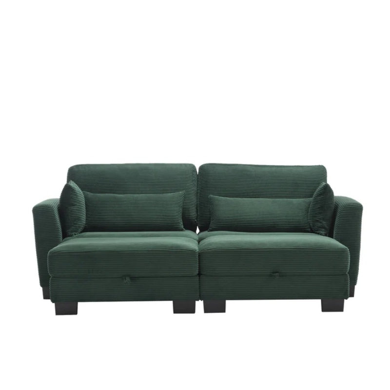 UNITED Modular Sectional Sofa L Shaped Modular Couch with Reversible Chaise Modular Sofa Sectional Couch with Storage Seats-海智集-Default-