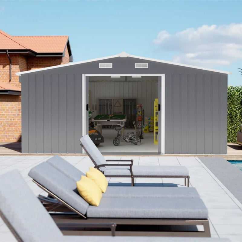 Campcraft 0.25mm color steel plate, surface protective film, Two daylight Windows, A practical and thoughtful gift,two colors can be freely selected storage sheds-海智集-Default-