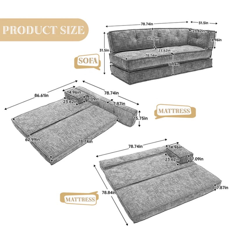 UNITED WE WIN Chenille material, can be combined at will, complete compression without installation, intimate side bag design, occupy small space-海智集-Default-