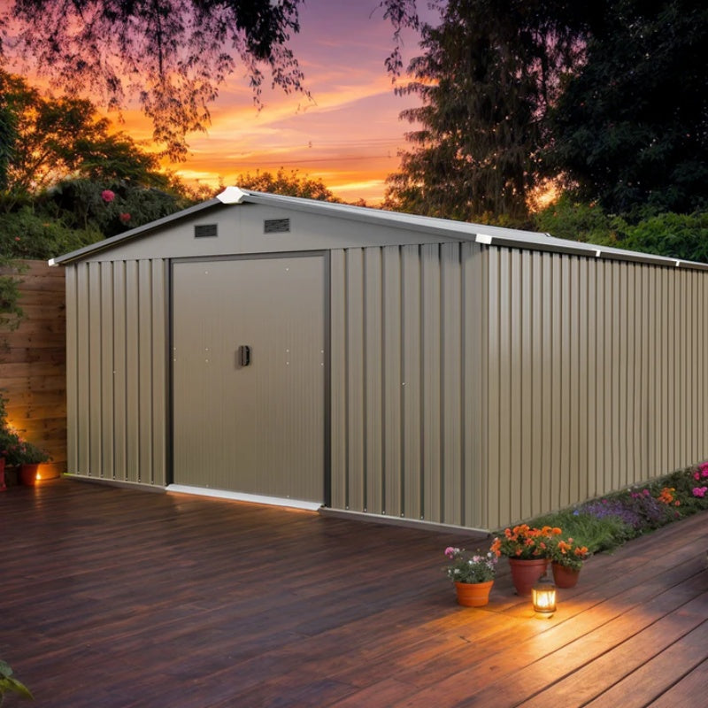 Campcraft 0.25mm color steel plate, surface protective film, Two daylight Windows, A practical and thoughtful gift,two colors can be freely selected storage sheds-海智集-Default-