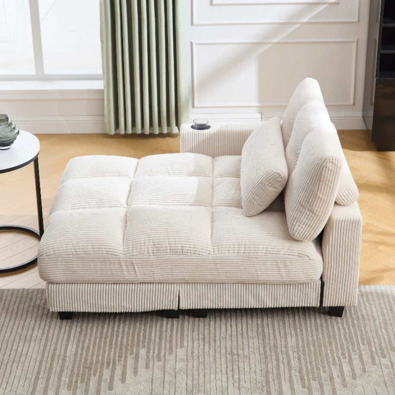 UNITED WE WIN Sleeper Sofa Couch Bed,Oversized Chaise Lounge Chair Cozy Cloud Couch-海智集-Default-