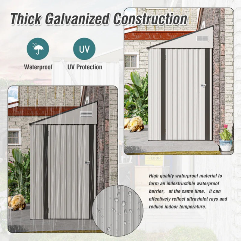 Campcraft Optional two-color storage shed, single hinge door, solid structural design, good ventilation, surface with protective film, and suitable for various scenarios-海智集-Default-