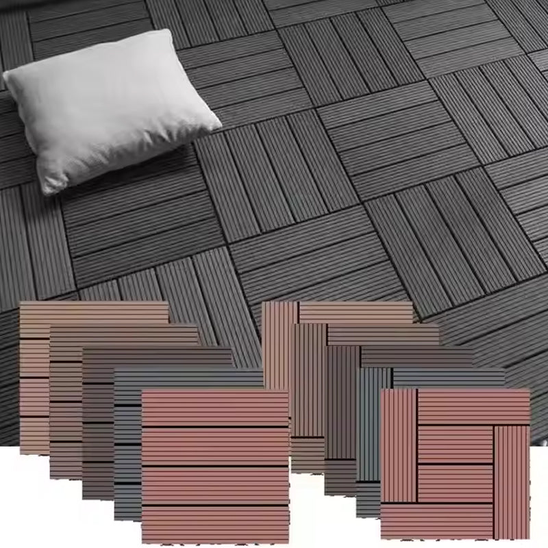 Factory Price Interlocking Flooring Direct Sales Durable WPC Wood Plastic Composite Garage Floor Tiles-海智集-