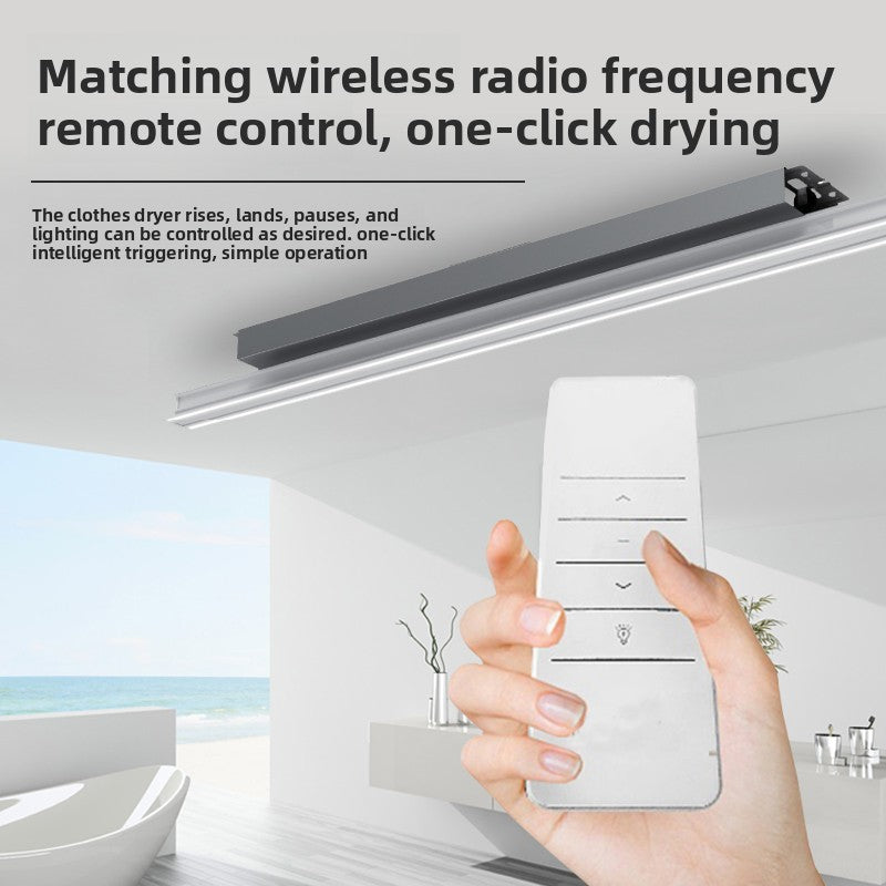 10th Generation True Invisible Maintenance-Free Smart Electric Clothes Rack Remote Control Embedded Hidden Clothes Dryer-海智集-
