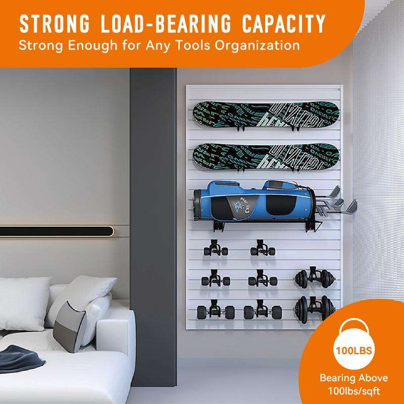 High Quality Garage Tool Home Storage Wpc Wall Board Custom Wpc Decorative Slatwall Panels Custom Wpc Slat Wall Panels - 海智集