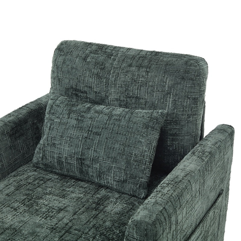 Multifunctional Recliner Sofa with Storage and Cell Phone Stand in Chenille for Living Room and Bedroom-海智集-Default-