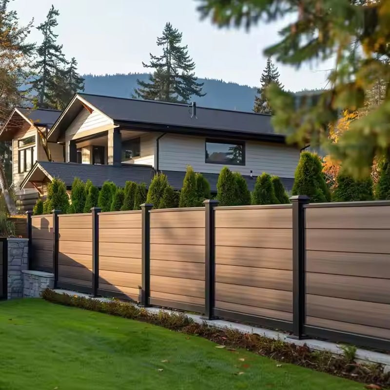 Outdoor Wood Plastic Composite Handrail Post Wpc Fence-海智集-