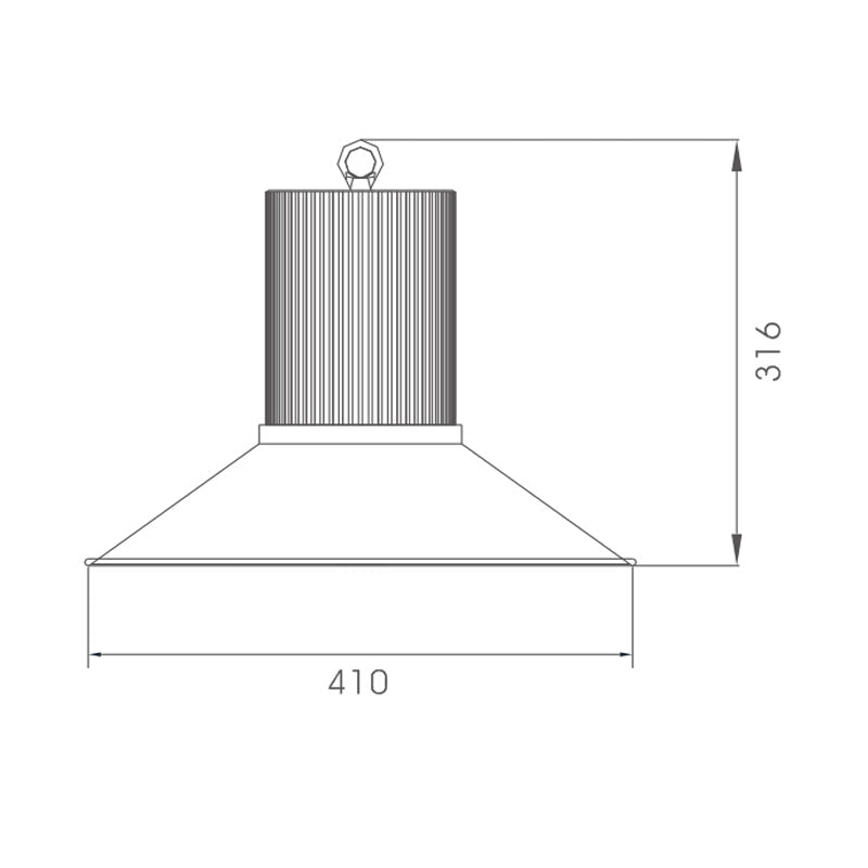 Superior Quality 100W Industrial LED High Bay Light CE Aluminum Alloy Explosion - proof Economical for Warehouses - 海智集