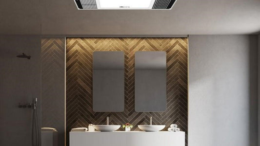 Winter Bathroom Upgrade: Double-Sealed Heater with Light, 1 Device for Warmth & Brightness