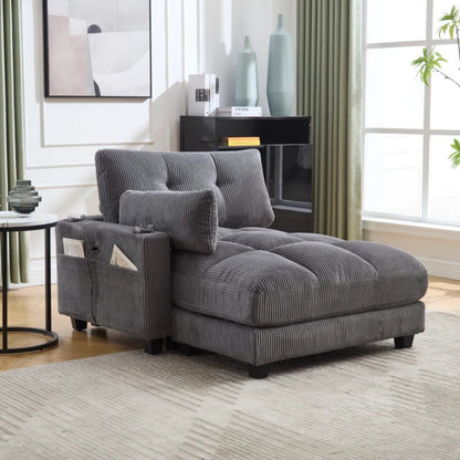 UNITED WE WIN Sleeper Sofa Couch Bed,Oversized Chaise Lounge Chair Cozy Cloud Couch-海智集-Default-