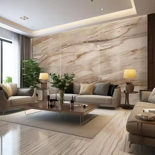 Low MOQ Modern Waterproof Wpc Interior Wood Marble Wall Panels & Boards Pvc Vinyl Planks Sheet Spc Click Floors-海智集-