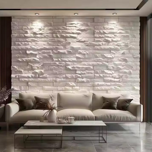 Factory Price Wall Cladding Pu Culture Stone 3d Mushroom Stone Pu Faux Stone Wall Panel for Decoration-海智集-