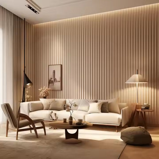 Supply Wholesale Price Design Plastic SPC WPC Decorative Flute Interior Wall Panels Boards Wallpaper-海智集-