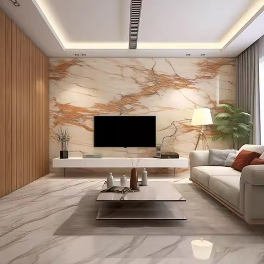 Interior Panels & Boards WPC Sheet 8mm SPC Board Wall Panel Pvc Marble Sheet Hotel Wall Panels-海智集-