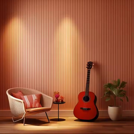 Home Interior Waterproof Fluted Wall Panel Wooden WPC Composite Wall Cladding Panel Board Slat-海智集-