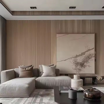 Decorative Wpc Integrated Wallboard Other Boards Easy Quick Installation Bamboo Fiber Modern Villas Luxury Villa Mdf Wall Panels-海智集-