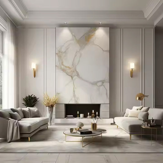 Spc Marble Plastic 3d Tiles Modern Design Decorative Laminate Wall Panels-海智集-