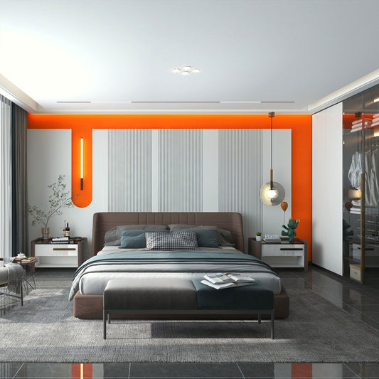 Waterproof Fluted Wall Panel Acrylic Marble WPC Concave PVC Wood Tiles Modern Design Wall Boards-海智集-