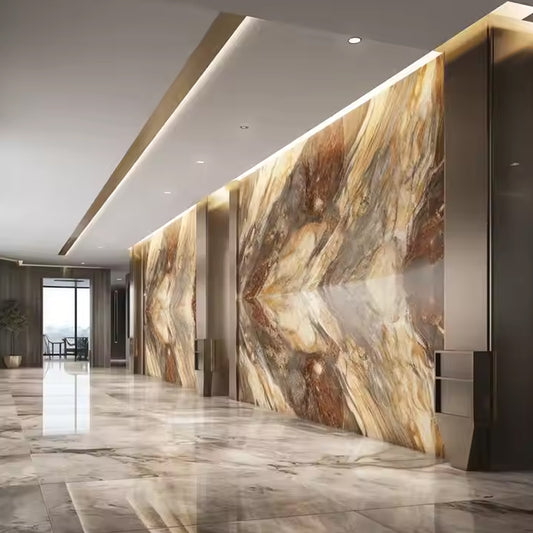 Plastic Interior Spc Ps 3d Decor Wpc Marble Wall Panel High Quality Modern Indoor Wall Board-海智集-