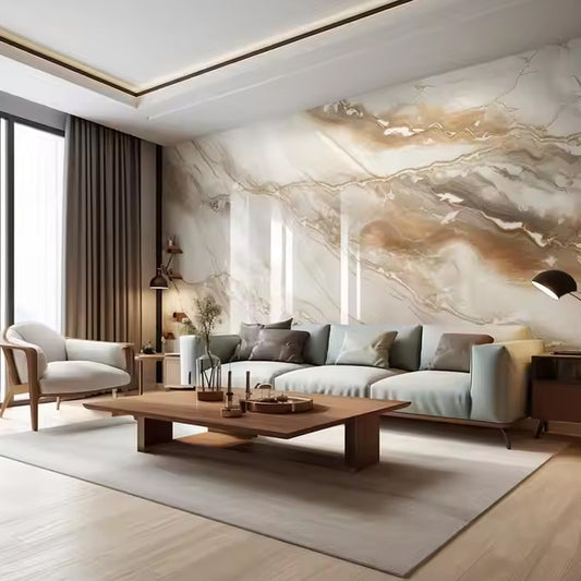 Waterproof Spc Embossed Wood 2d Pvc Marble Wall Panel High Gloss WPC Interior Wall Board Tiles-海智集-
