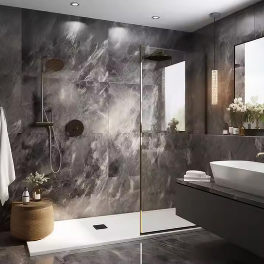 Wooden Grain Pvc Spc Marble Wood Panels Wall Decor Wpc Interior Wall Board Cladding Panneau Murale-海智集-