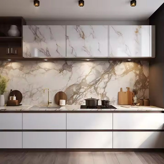 New Arrival Kitchen Oushe Spc Wall Panel Interior Decoration PVC Wpc Marble Sheet Wall Board-海智集-