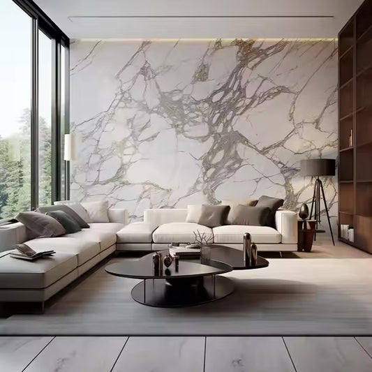Wall Cladding European Style Spc Wpc Pu Thin Faux Exterior Stone Veneer Panels Marble Wall Panel Interior Wall Board-海智集-