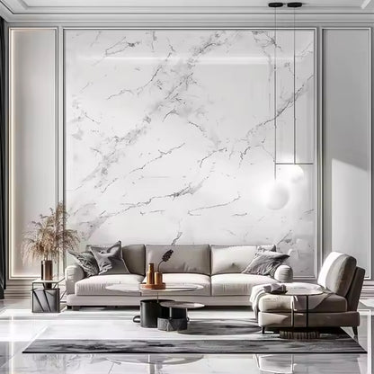 High Gloss UV Marble Wall Panel - Waterproof & Fireproof for Hotels Offices-海智集-