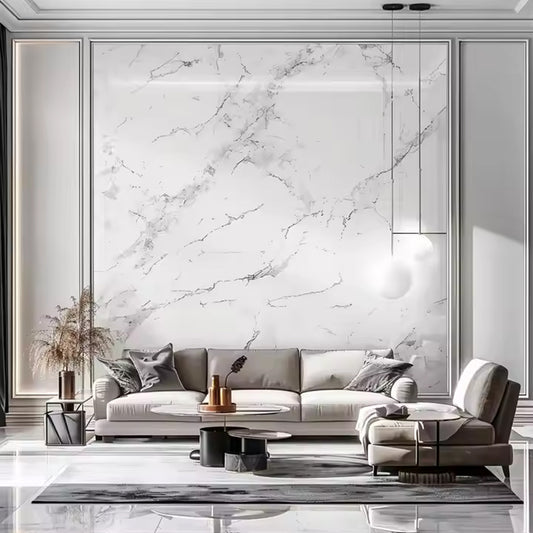 High Gloss UV Marble Wall Panel - Waterproof & Fireproof for Hotels Offices-海智集-
