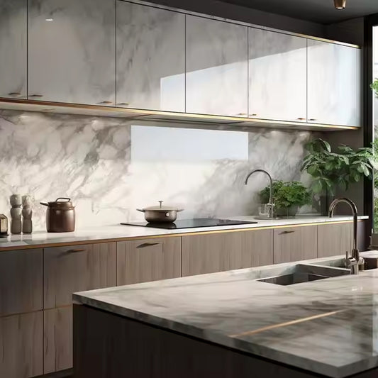 Interior Spc Panel Wpc Material Deck Cladding Kitchen Marble Wall Panels Indoor Board Tiles-海智集-