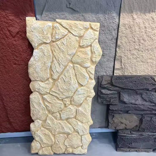 PU Stone Polyurethane Artificial Pu Hollow Stone Flexible Cladding Panels Soft Cultured Stone Wall Panel-海智集-