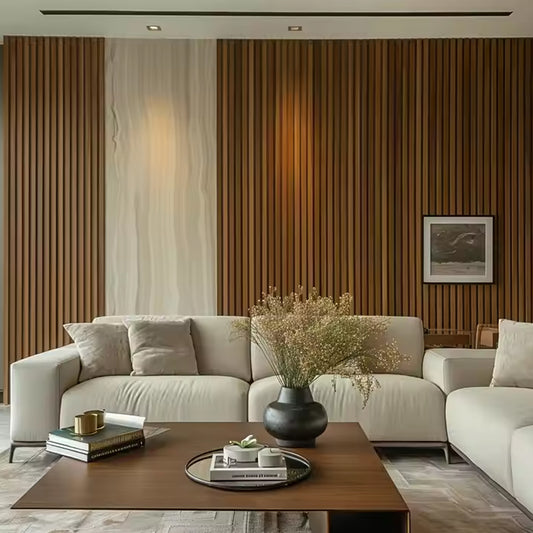 Modern Style WPC Interior Wall Panel for Indoor Decoration Cost Price 3D Wall Panels & Boards Cladding-海智集-