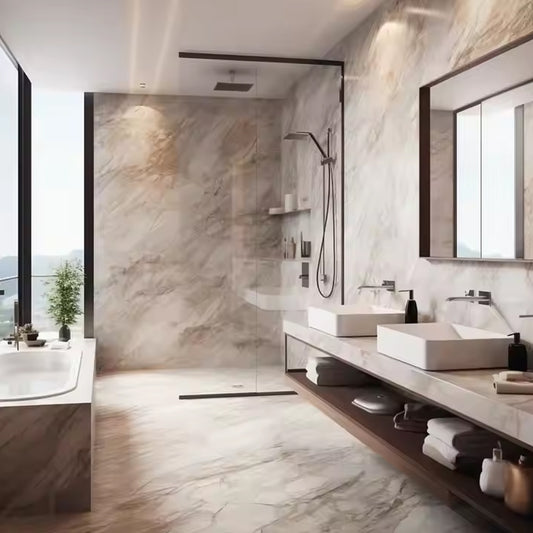 Marble Grain Interior Wall Cladding Panel Spc Wall Silver Wpc Uv Interior Wall Panels and Boards-海智集-