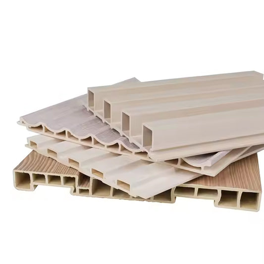 Factory Waterproof Laminated Eco-friendly Pvc Ceiling Panel for Bathroom Wpc Fluted Wall Panel-海智集-